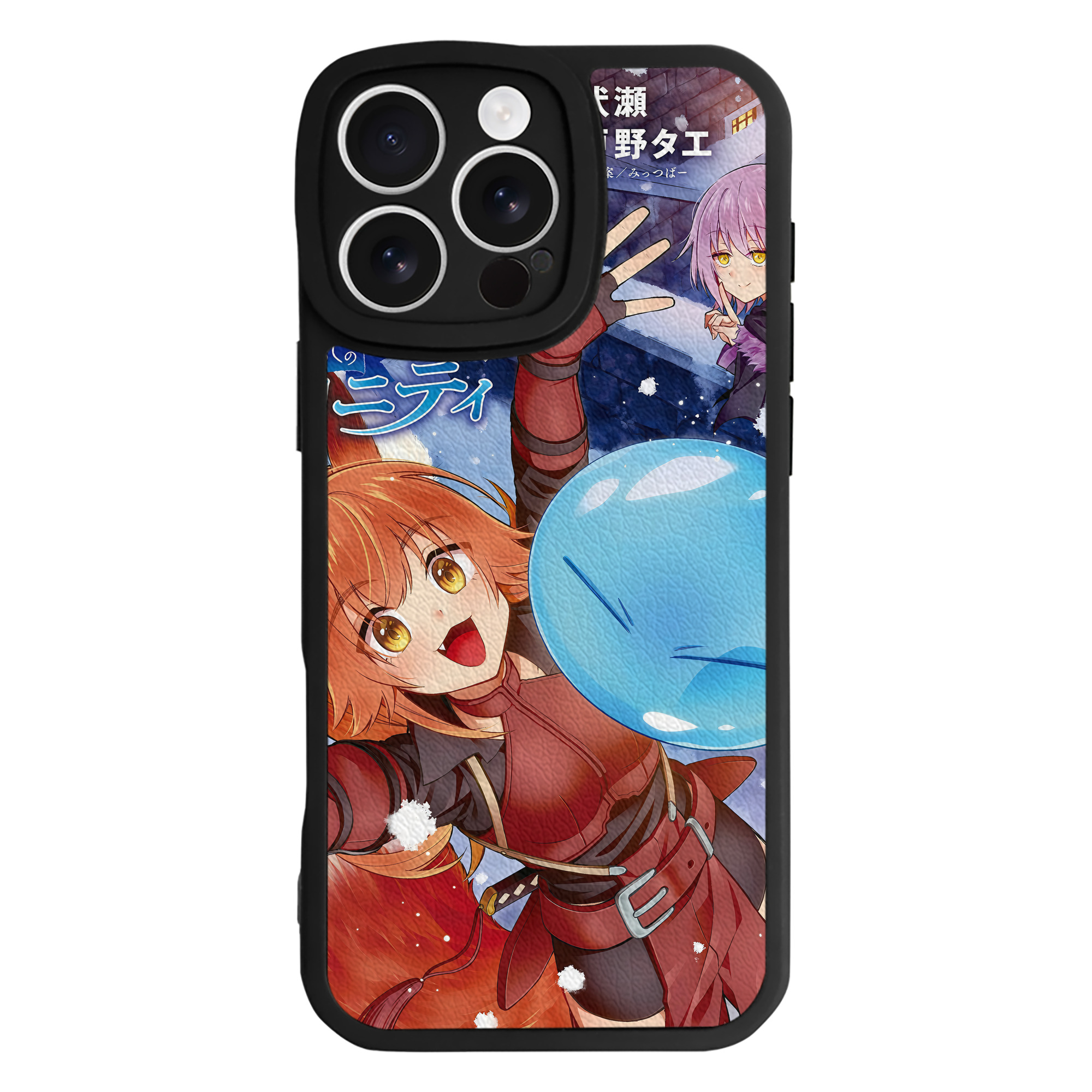 （画像用） 転スラ Regarding Reincarnated to Slime 【iPhone 16シリーズ対応】シリコンスマホケース（レザー調） 材質：シリコン